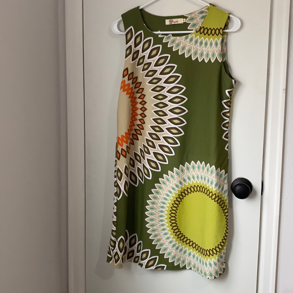 Aryeh patterned sleeveless dress